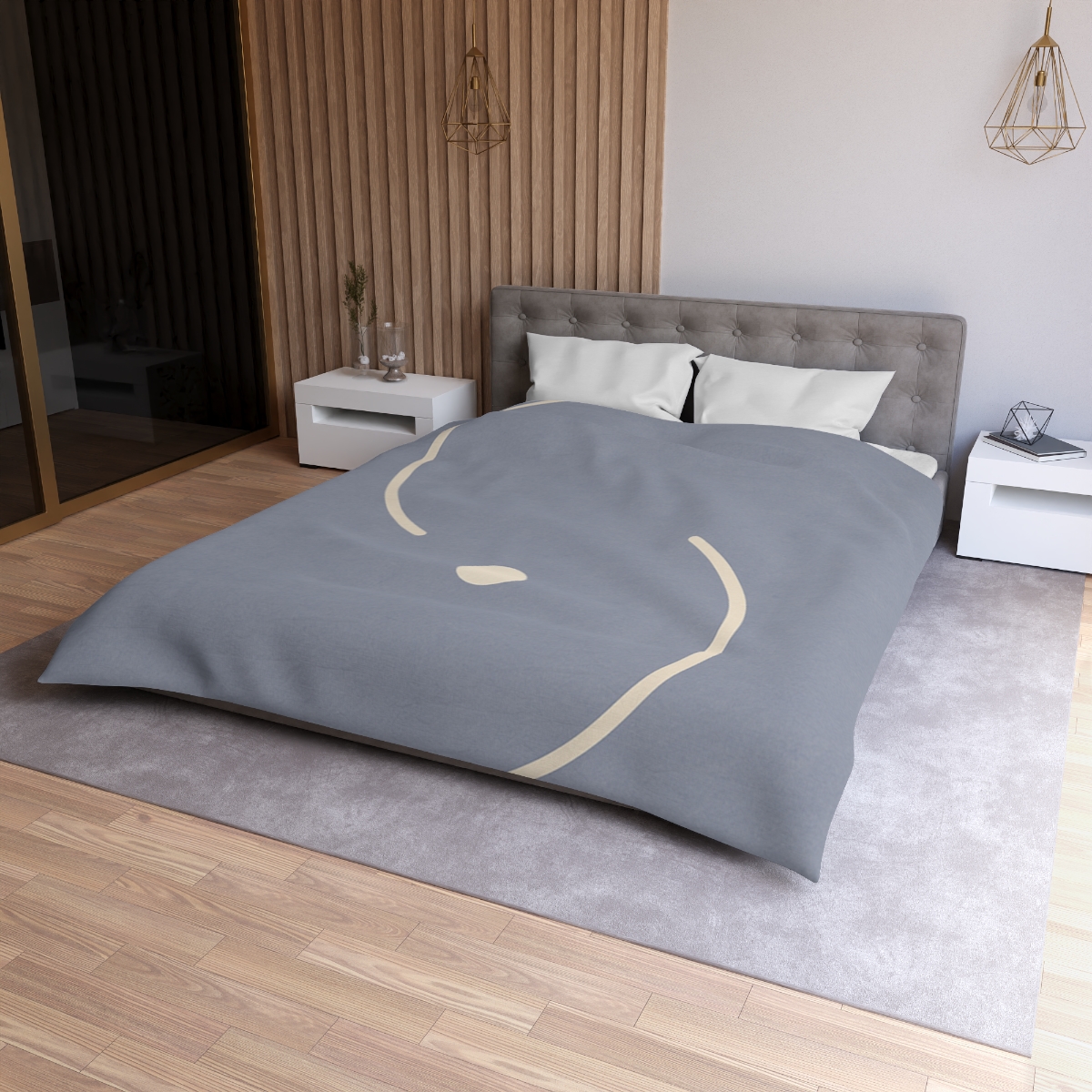 Intersecting Arc Duo personalized bedding duvets