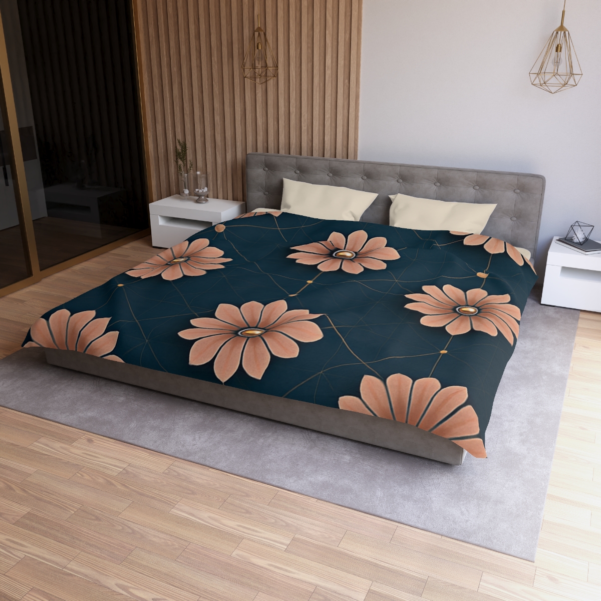 Blossom Orbit Grid trendy bedroom duvets