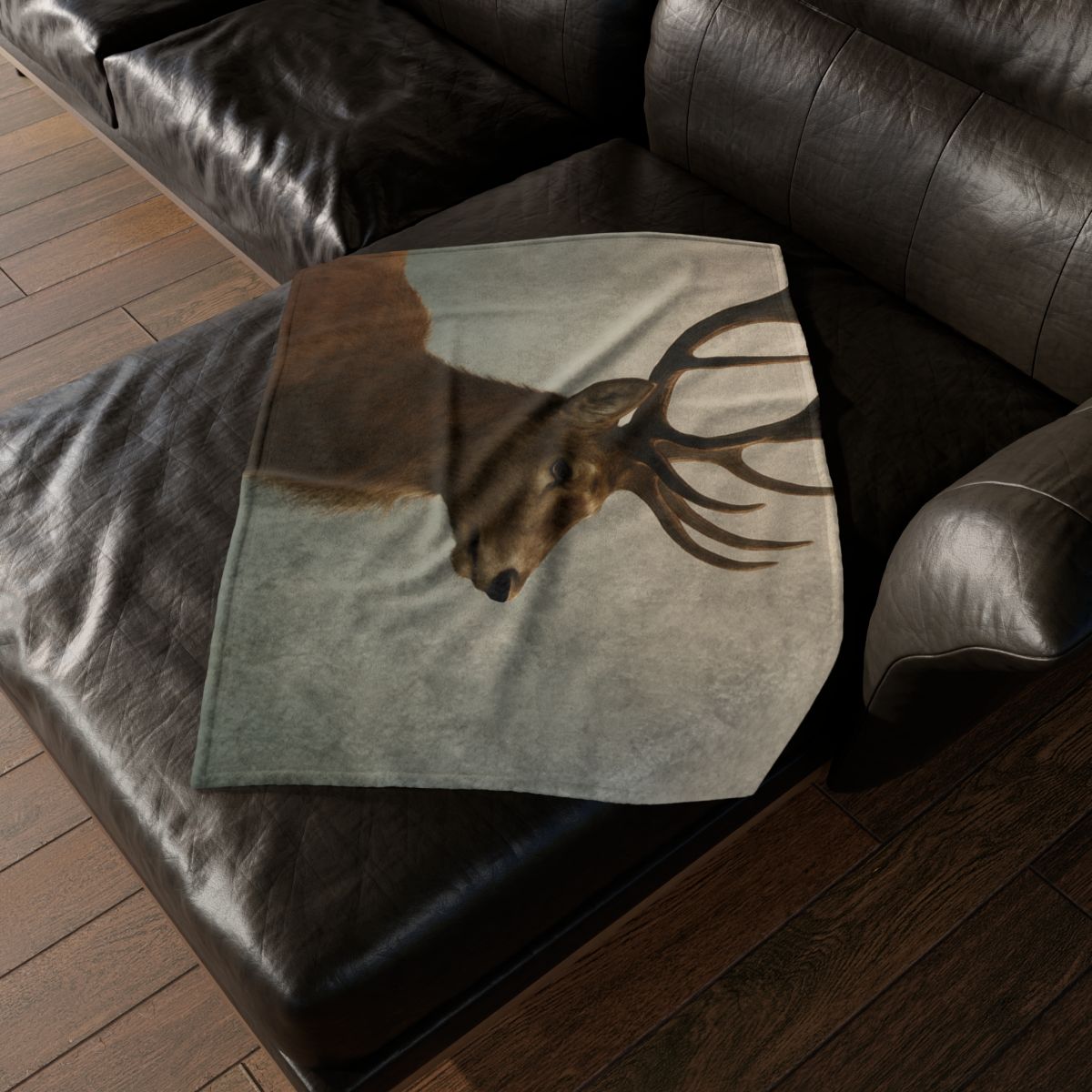 Morning Mist Red Deer Stag stylish throw blankets