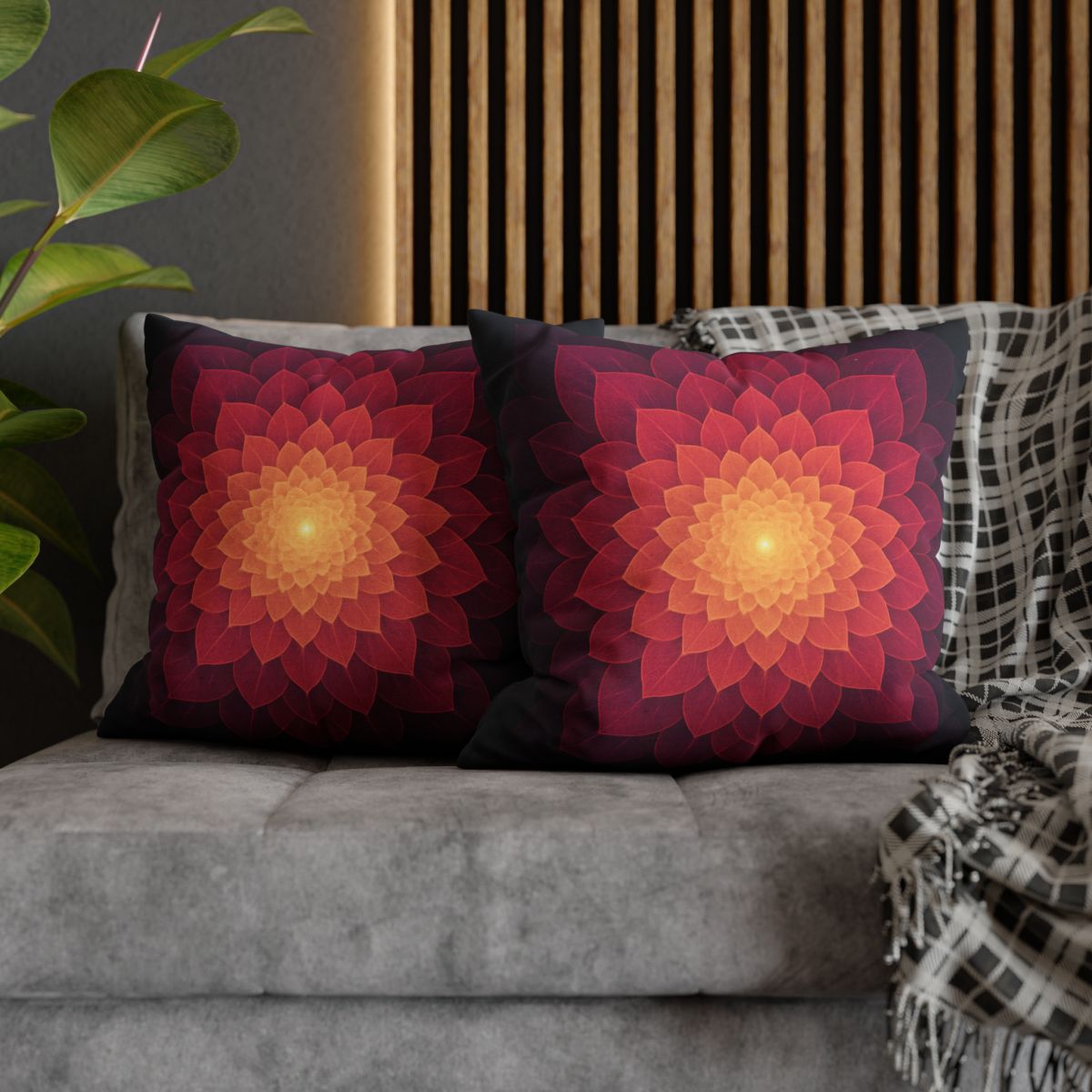 Petal Kaleidoscope Array unique gift pillow cases