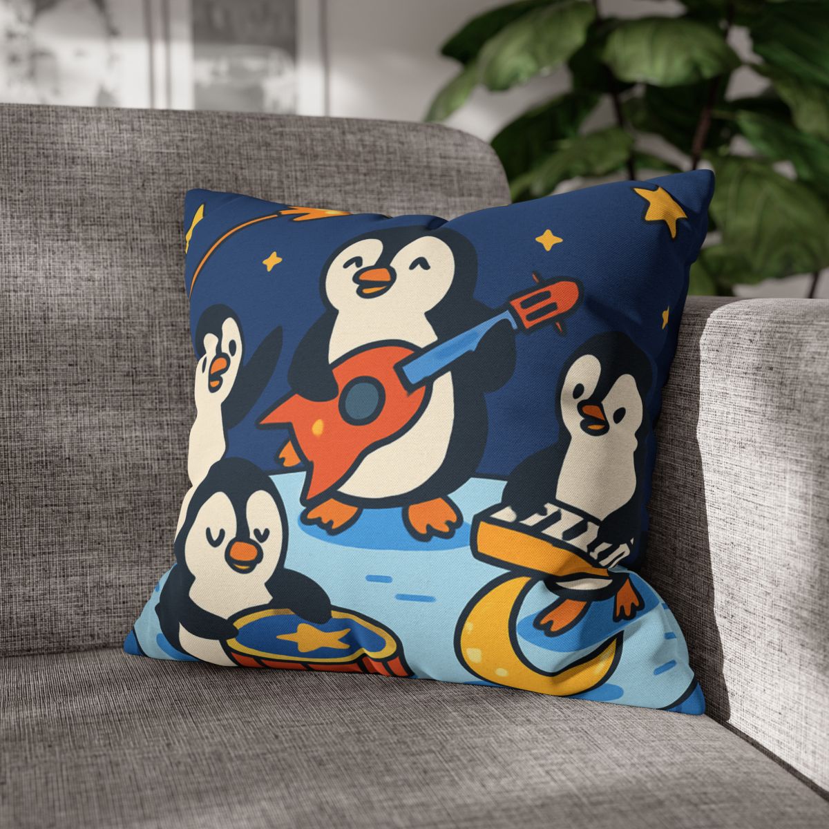 Starlight Symphony Penguin Band unique gift pillow cases