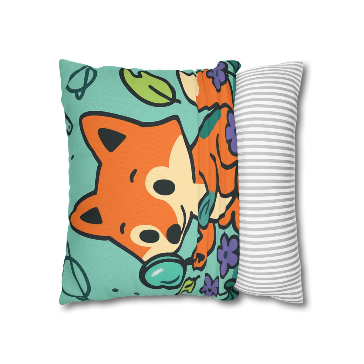 Galaxy Garden Fox soft cotton pillow cases
