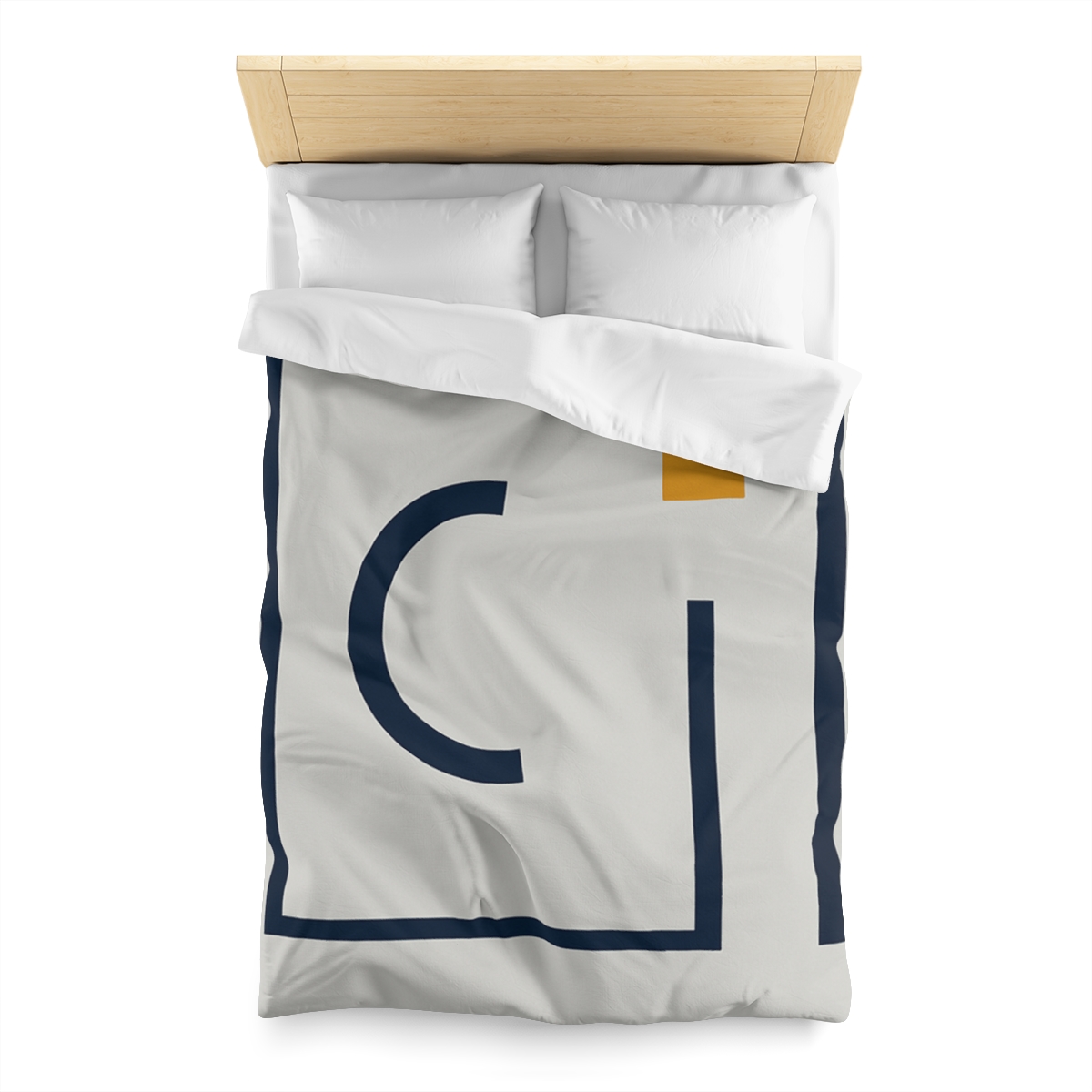 Broken Frame With Floating Arc custom duvets