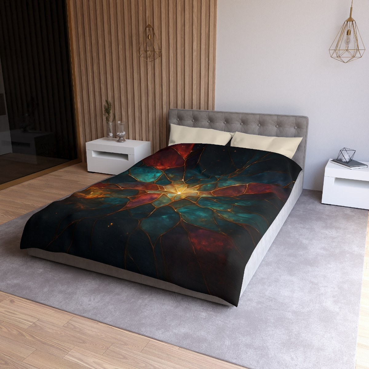 Prismatic Nebula Glasswork soft comforter duvets