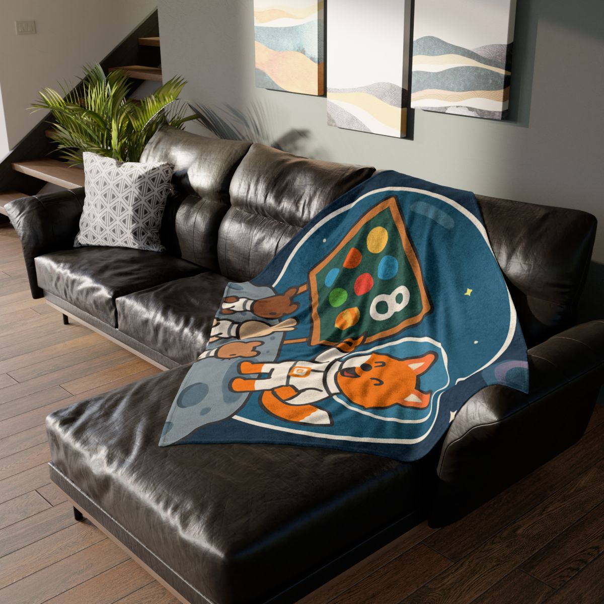 Comet Classroom With Astro Fox decorative home blankets