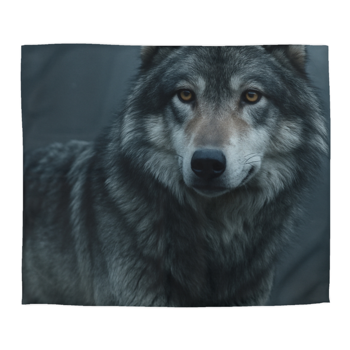 Moonlit Gaze Gray Wolf custom duvets