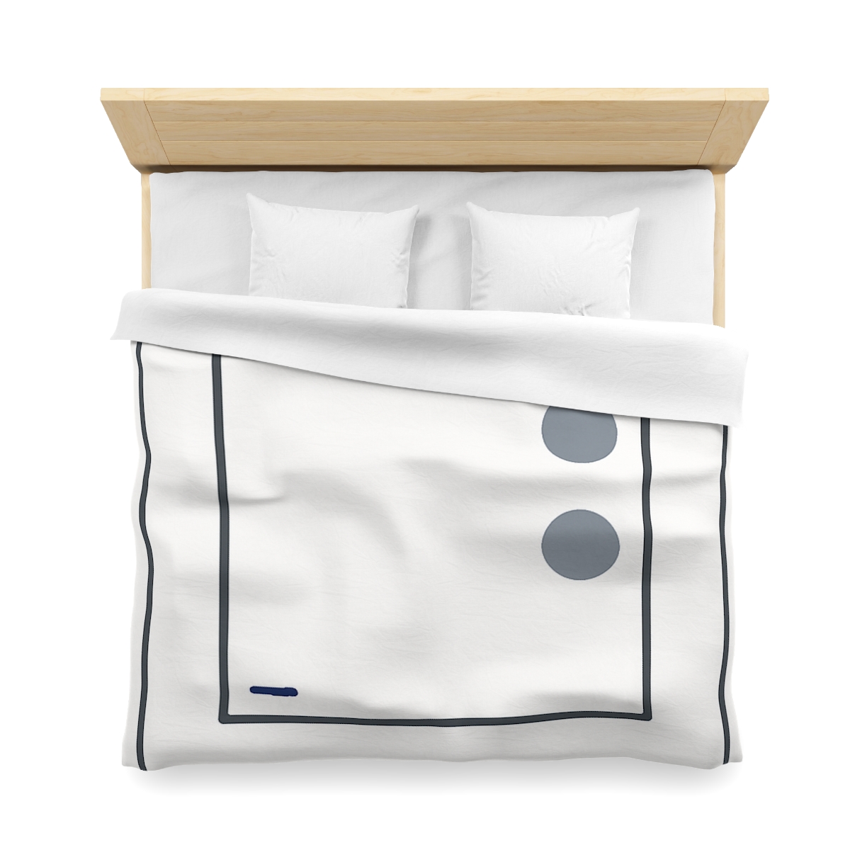 Nested Square With Sliding Circle Pair personalized bedding duvets