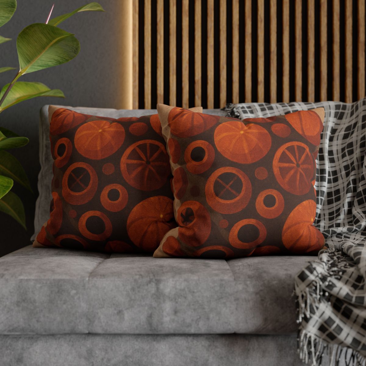 Seed Pod Cluster Mosaic personalized pillow covers