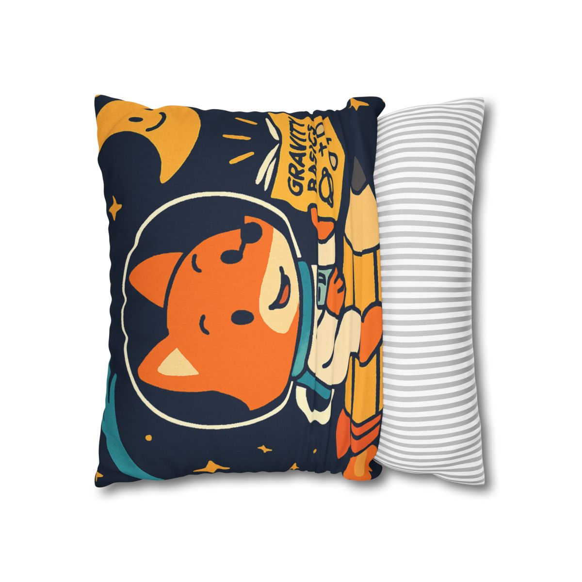 Comet Library Delivery Fox designer print pillow cases