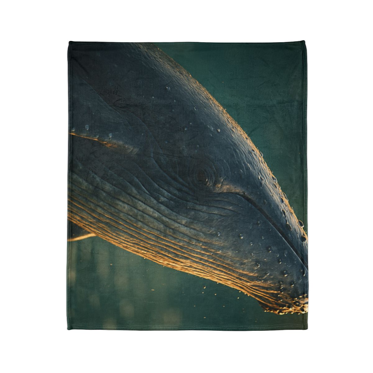 Silver Surge Humpback Whale soft fleece blankets