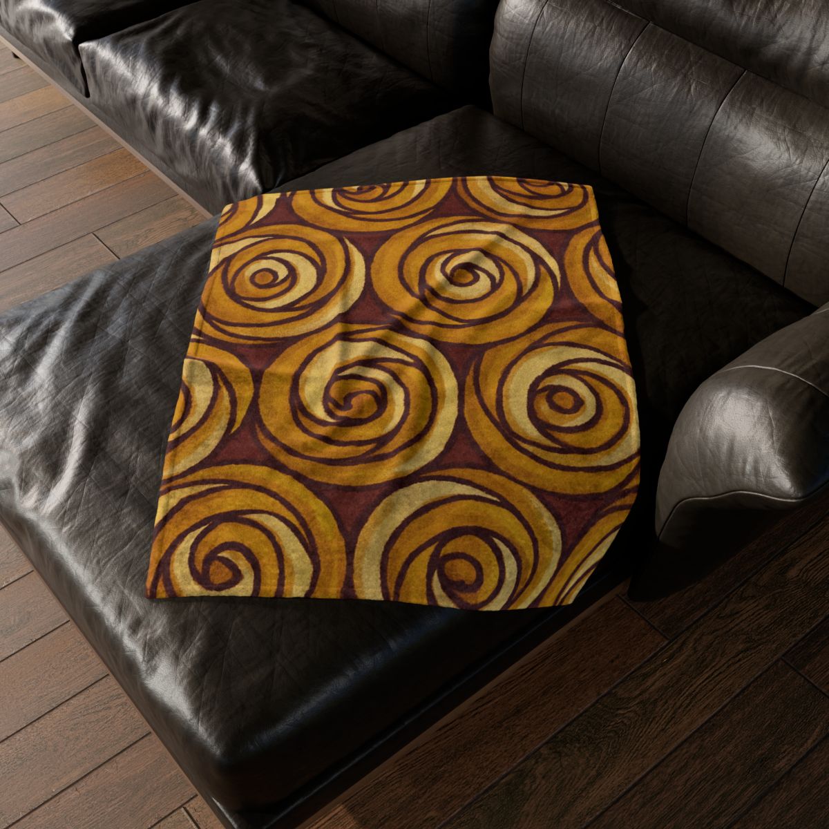 Spiral Bud Tessellation stylish throw blankets
