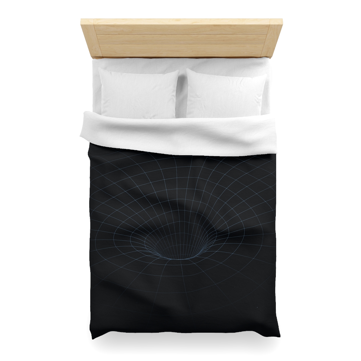 Spacetime Grid Distortion Field personalized bedding duvets