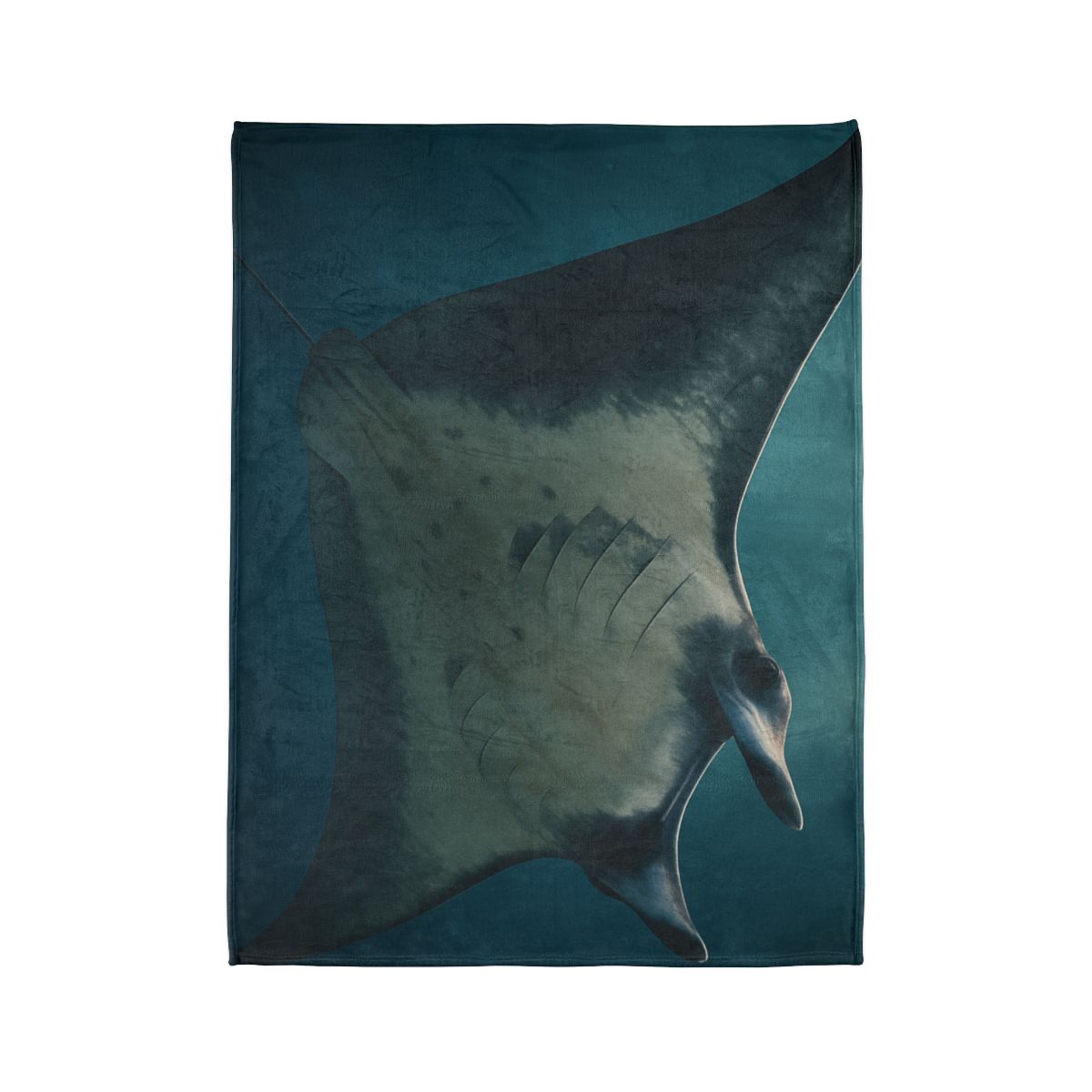 Blue Halo Giant Manta Ray unique gift blankets