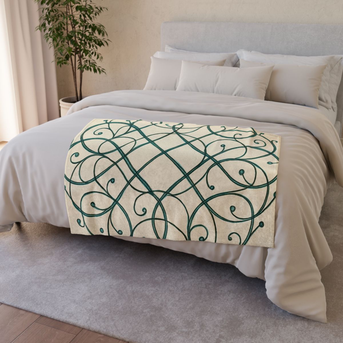 Vine Lattice Halo decorative home blankets