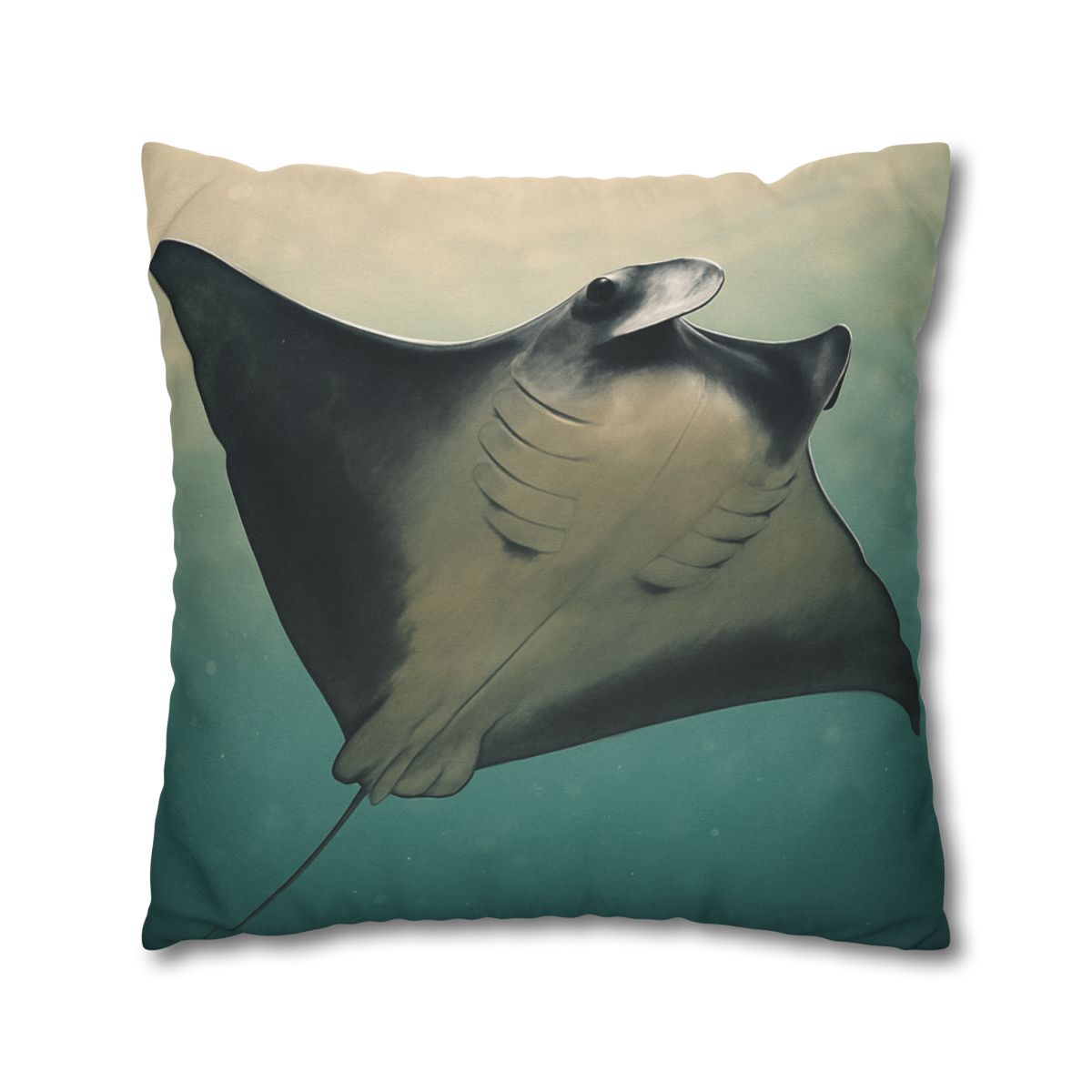 Velvet Current Manta Ray custom pillow cases