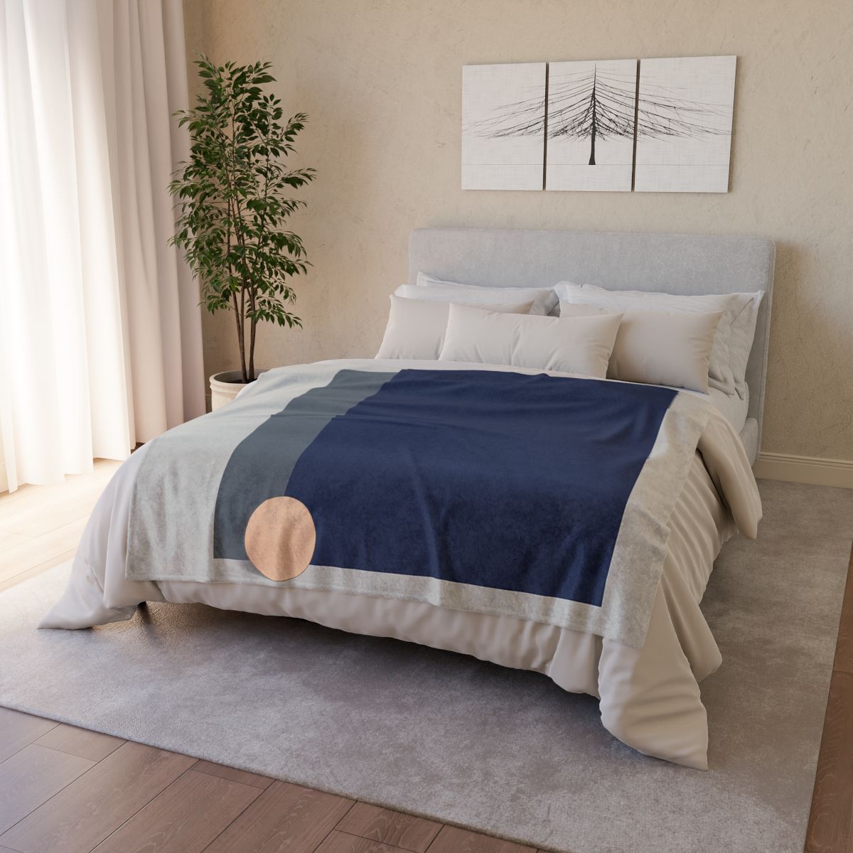 Balanced Triad With Open Center warm winter blankets