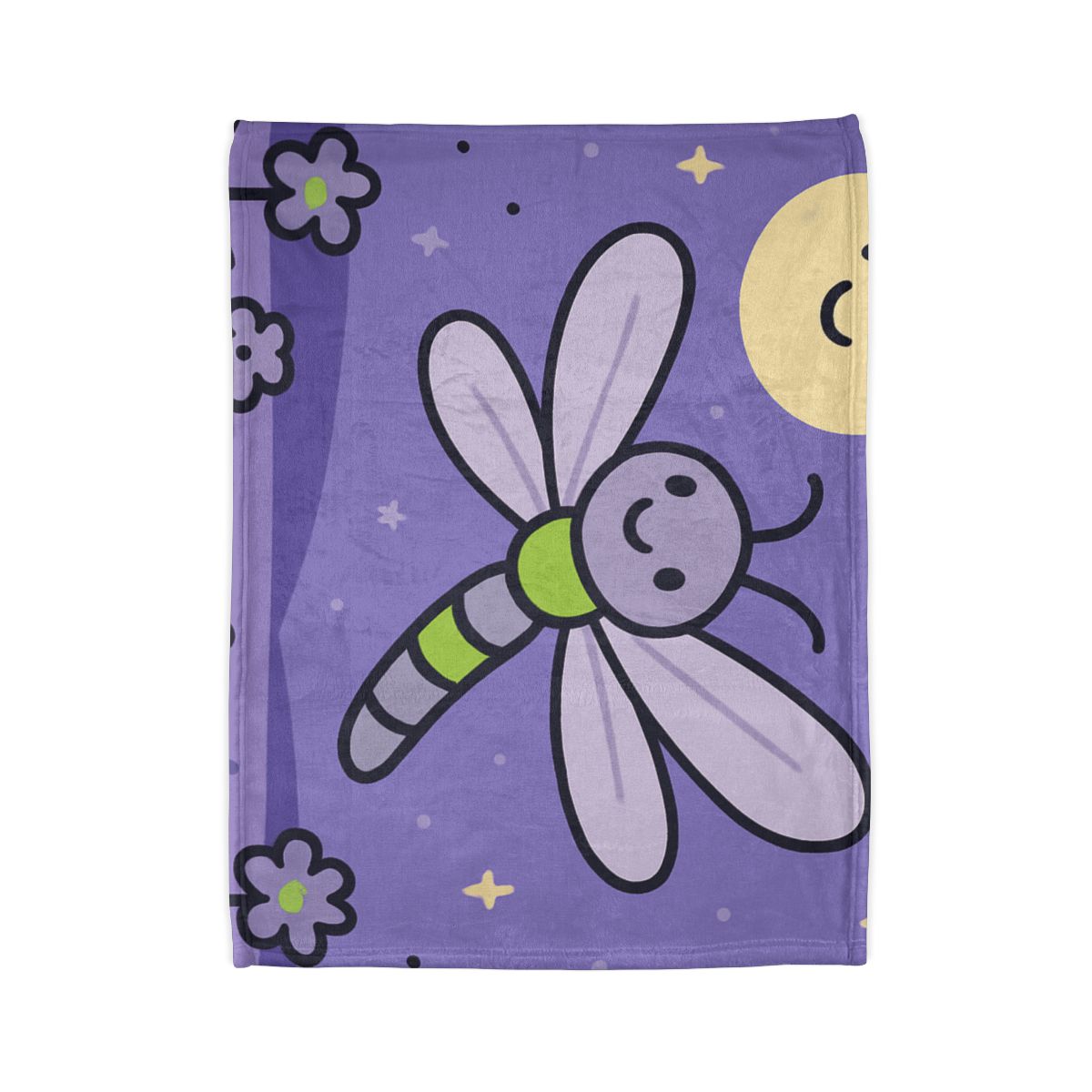 Moonlight Meadow Dragonfly decorative home blankets