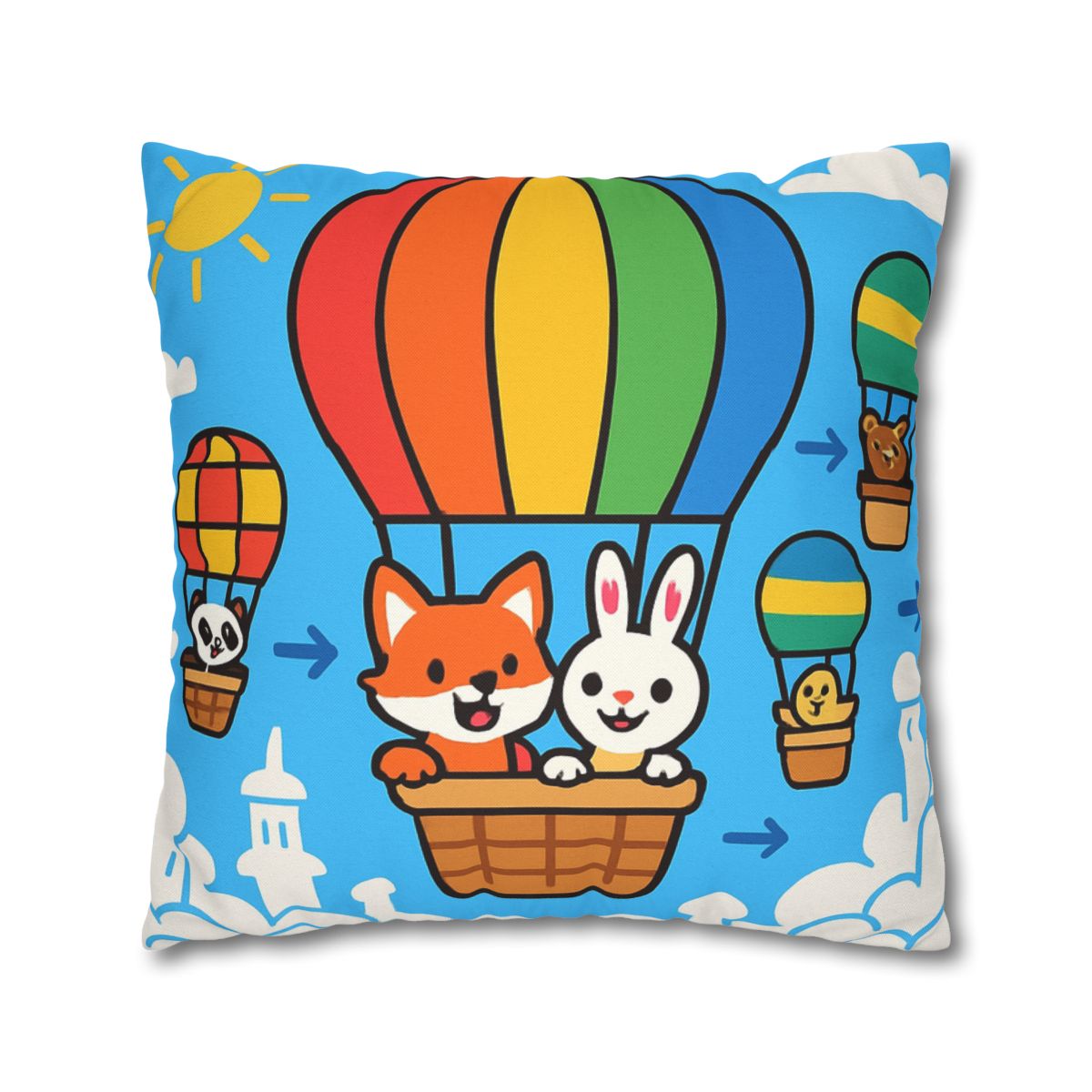 Cloud City Balloon Race custom pillow cases