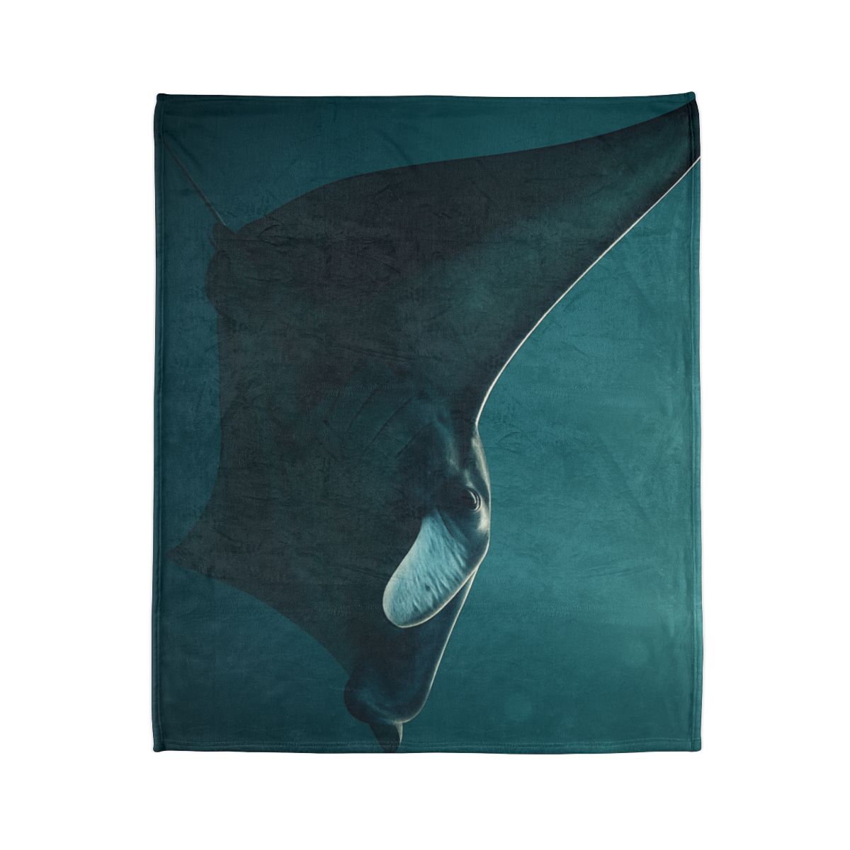 Glasswing Glide Manta Ray designer printed blankets
