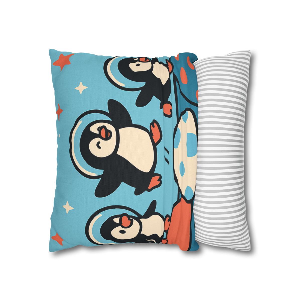 Planet Hopper Penguins trendy patterned pillow cases