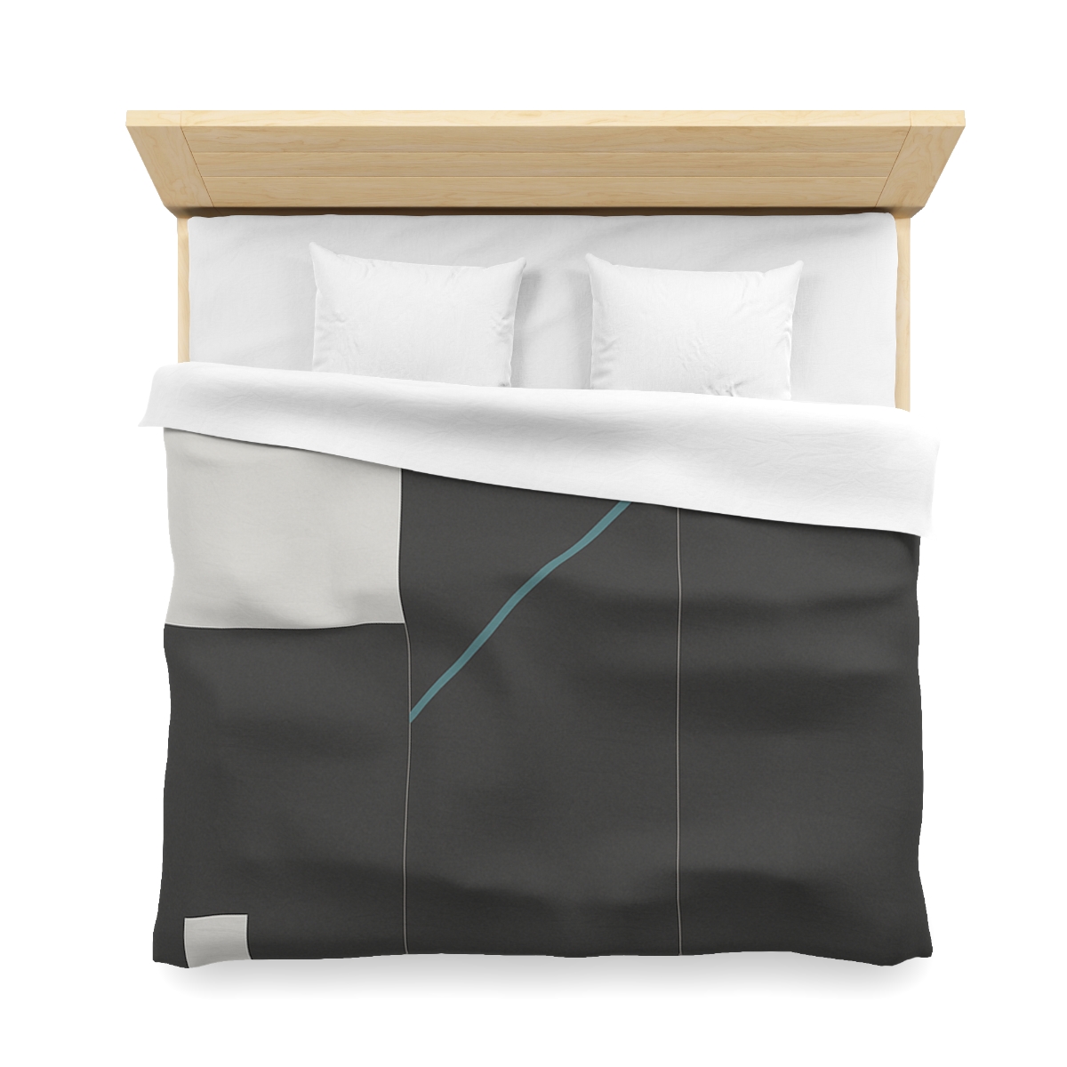 Stepped Rectangles With Quiet Diagonal designer printed duvets