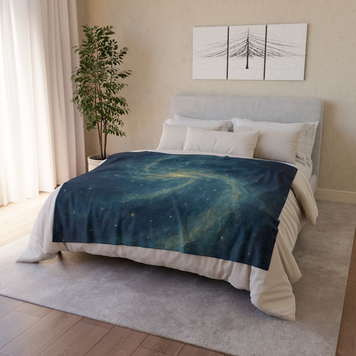 Nebula Drift Mosaic stylish throw blankets
