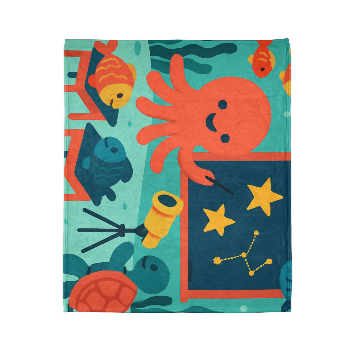 Starlight Coral Classroom trendy patterned blankets