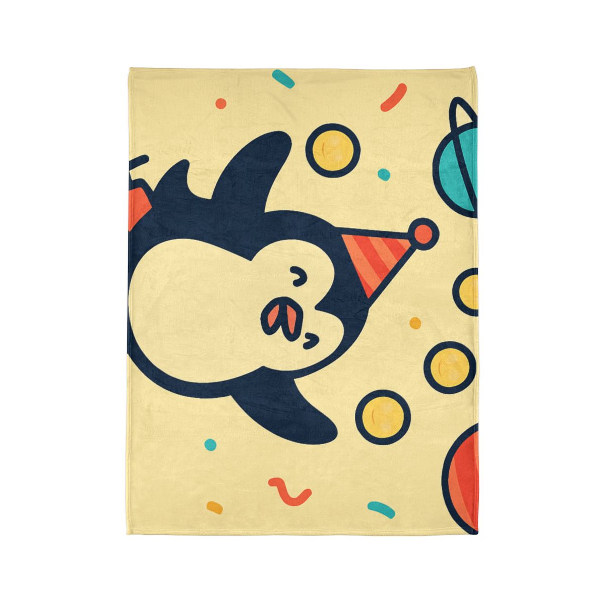 Cosmic Carnival Penguin warm winter blankets