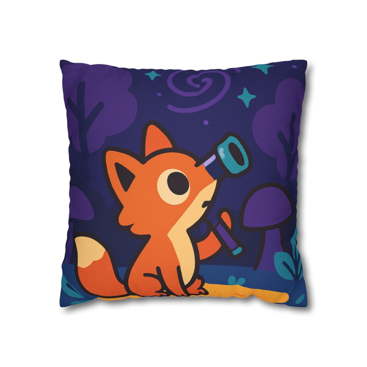 Nebula Forest Fox custom pillow cases