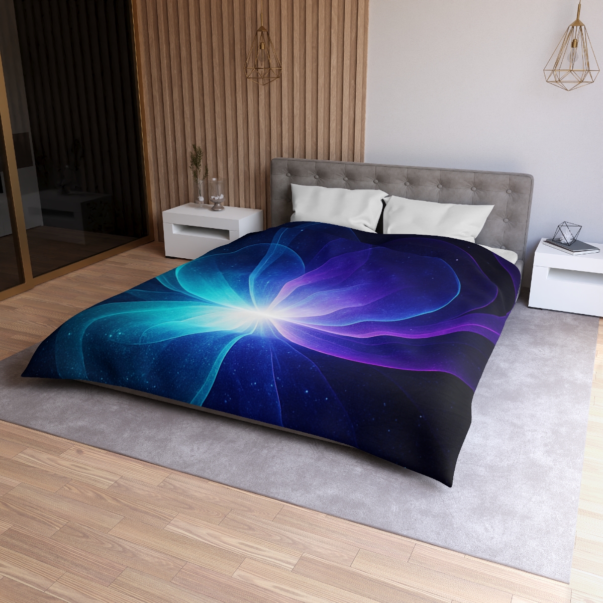 Gravitational Prism Bloom personalized bedding duvets