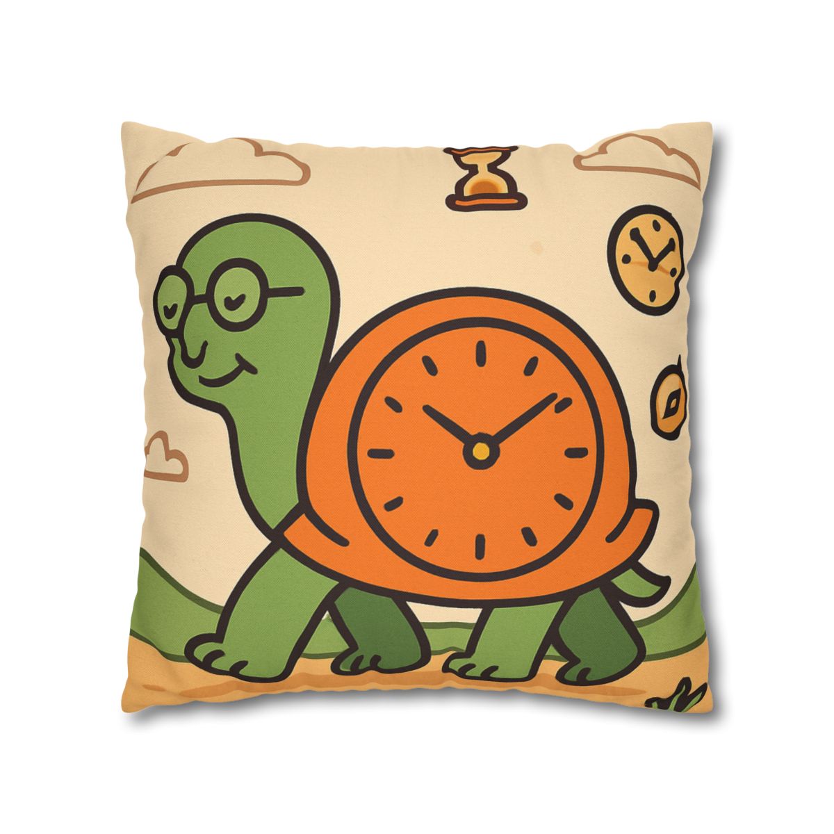 Time Turtle Journey unique gift pillow cases