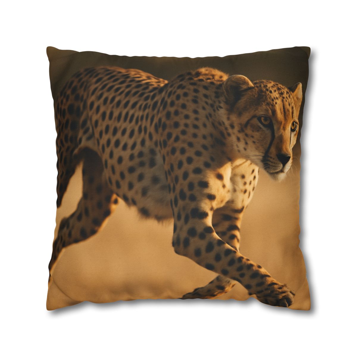 Speed Whisper Cheetah soft cotton pillow cases