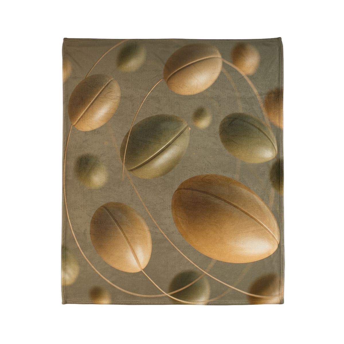 Seed Pod Orbit Cluster designer printed blankets