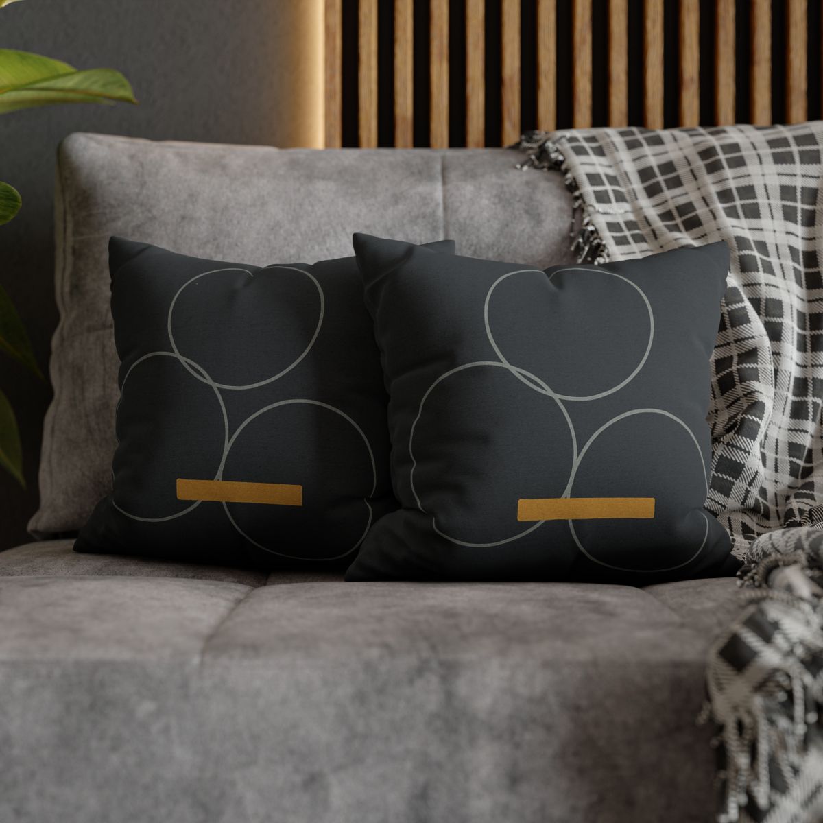 Three Rings With Shared Tangent Bar custom pillow cases