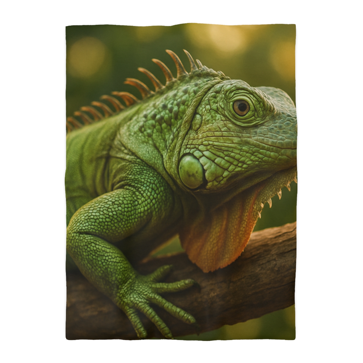 Orbit Glow Green Iguana custom duvets