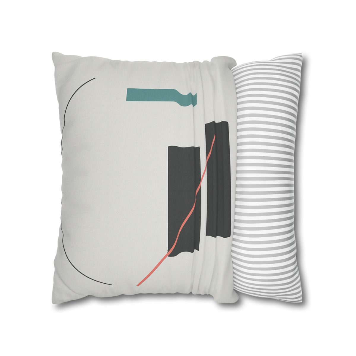 Stacked Rectangles With Crossing Arc trendy patterned pillow cases