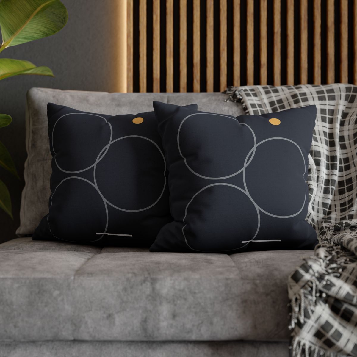 Three Rings With Shared Tangent Bar unique gift pillow cases