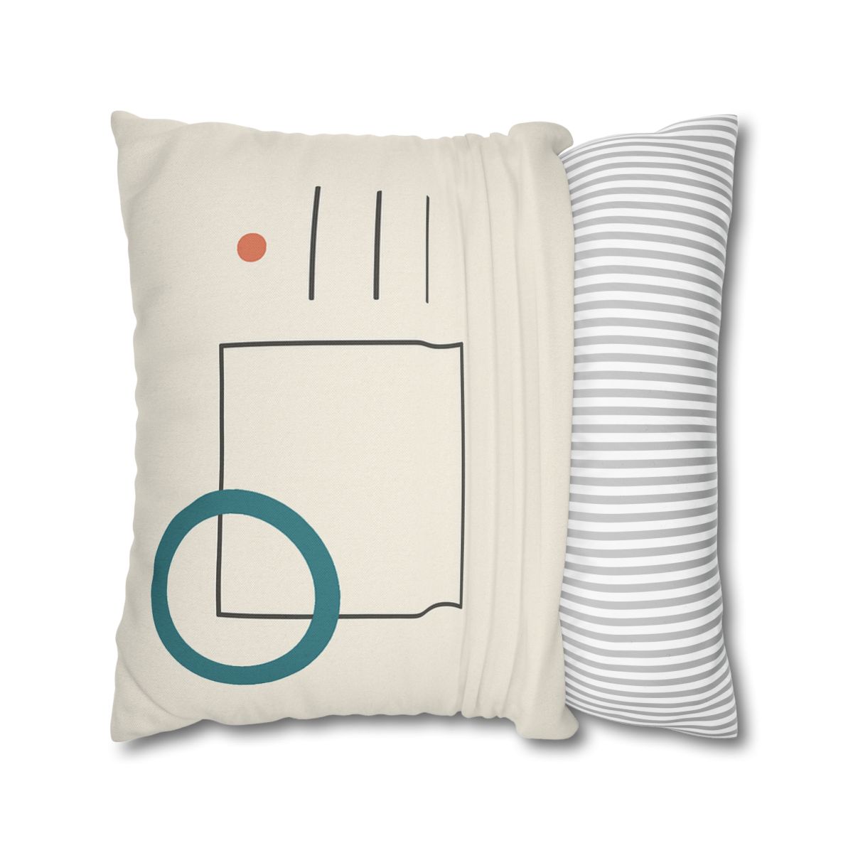 Open Frame With Drifted Ring soft cotton pillow cases