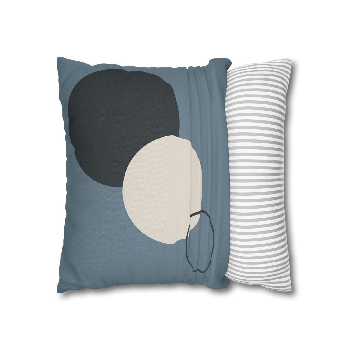 Staggered Circle Trio soft cotton pillow cases