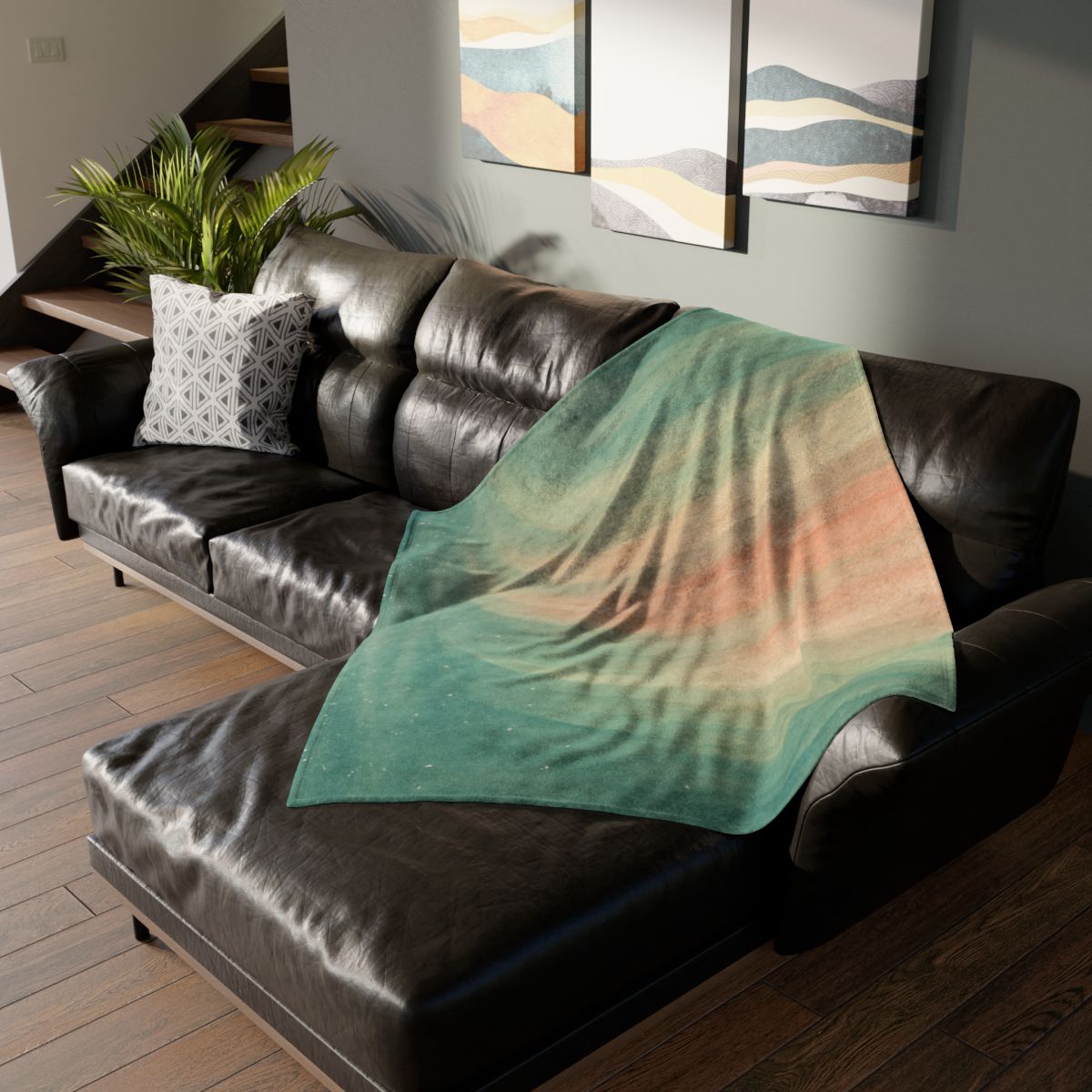 Aurora Dust Cascade trendy patterned blankets