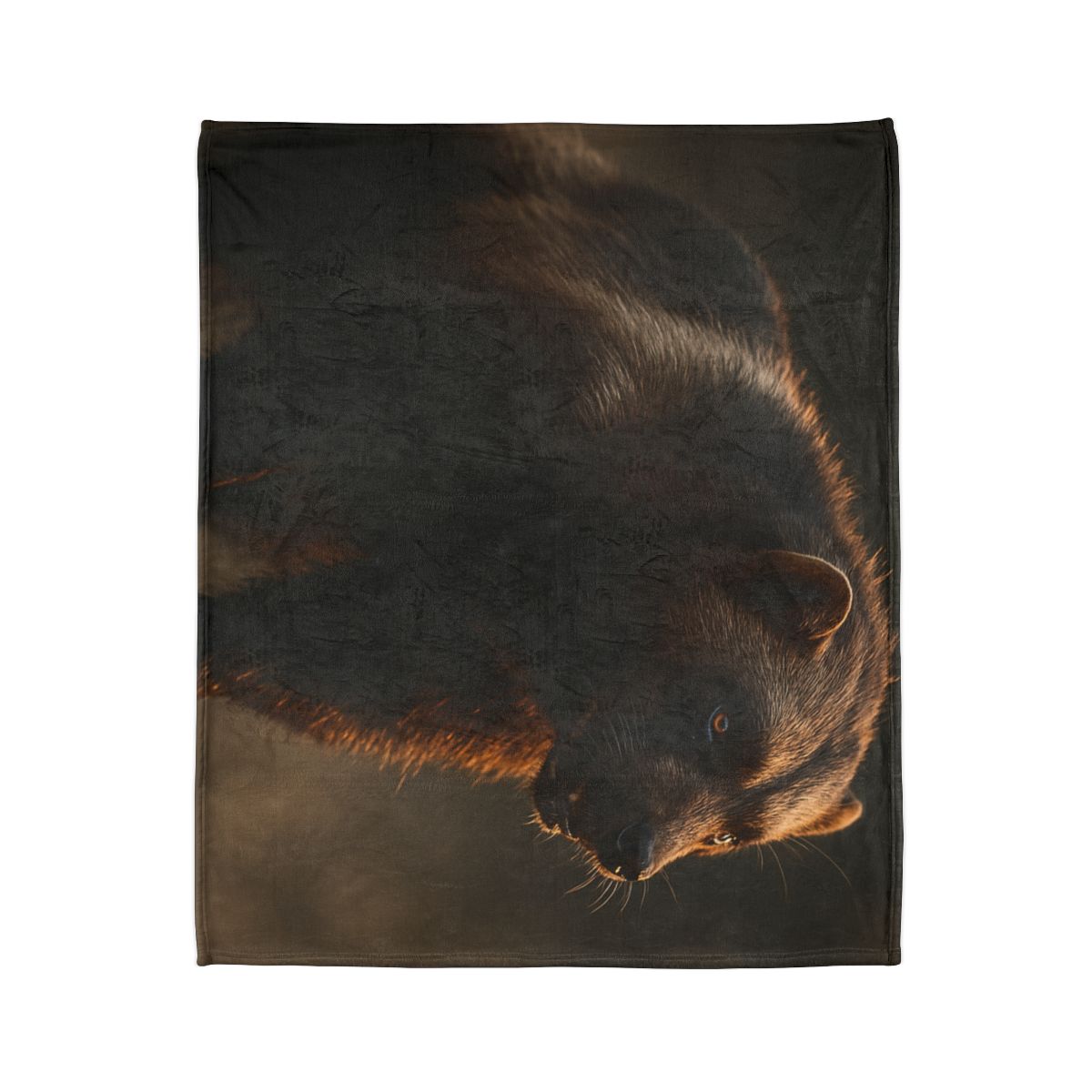 Ember Dusk Wolverine soft fleece blankets