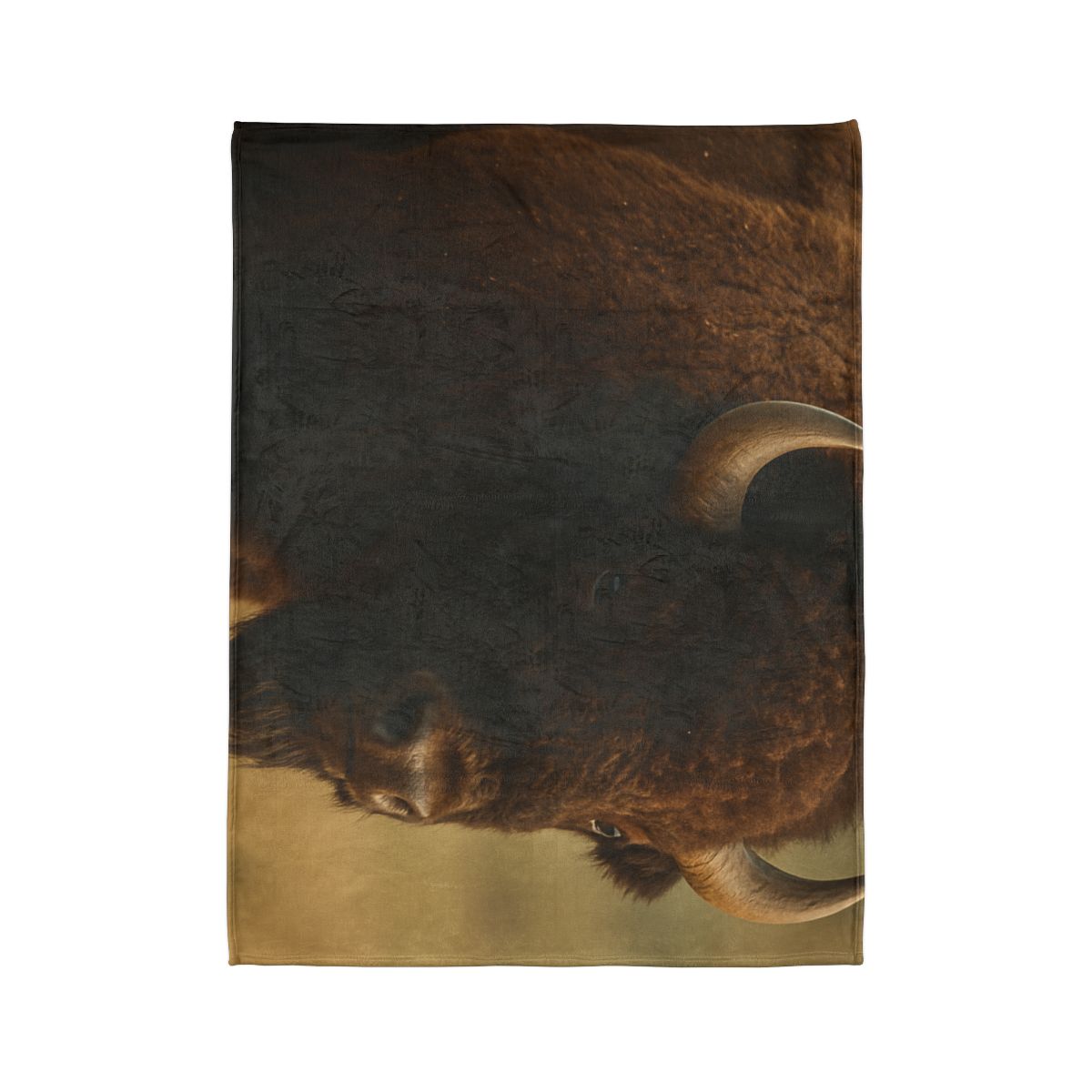 Thunder Stillness American Bison soft fleece blankets