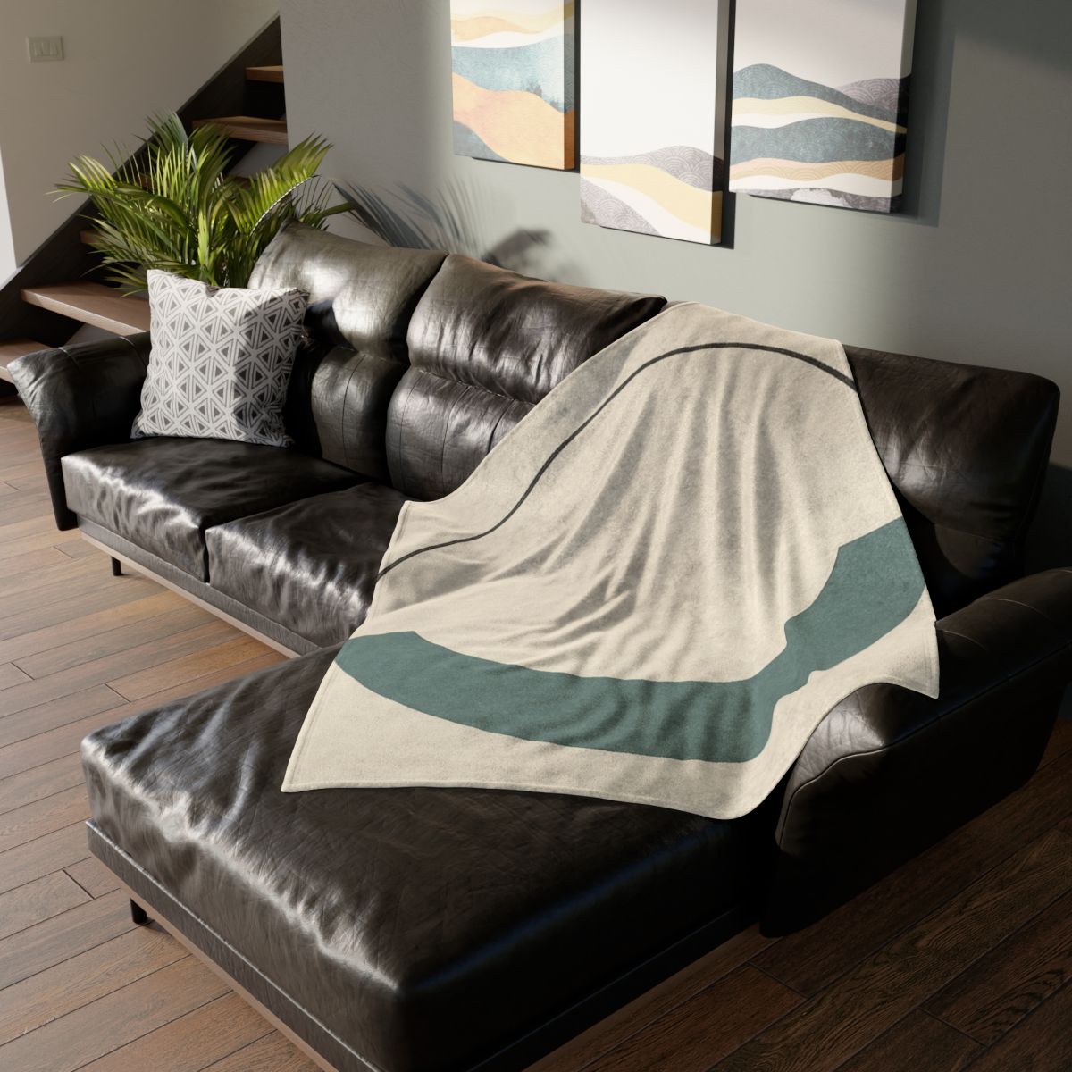Intersecting Arc Pair unique gift blankets