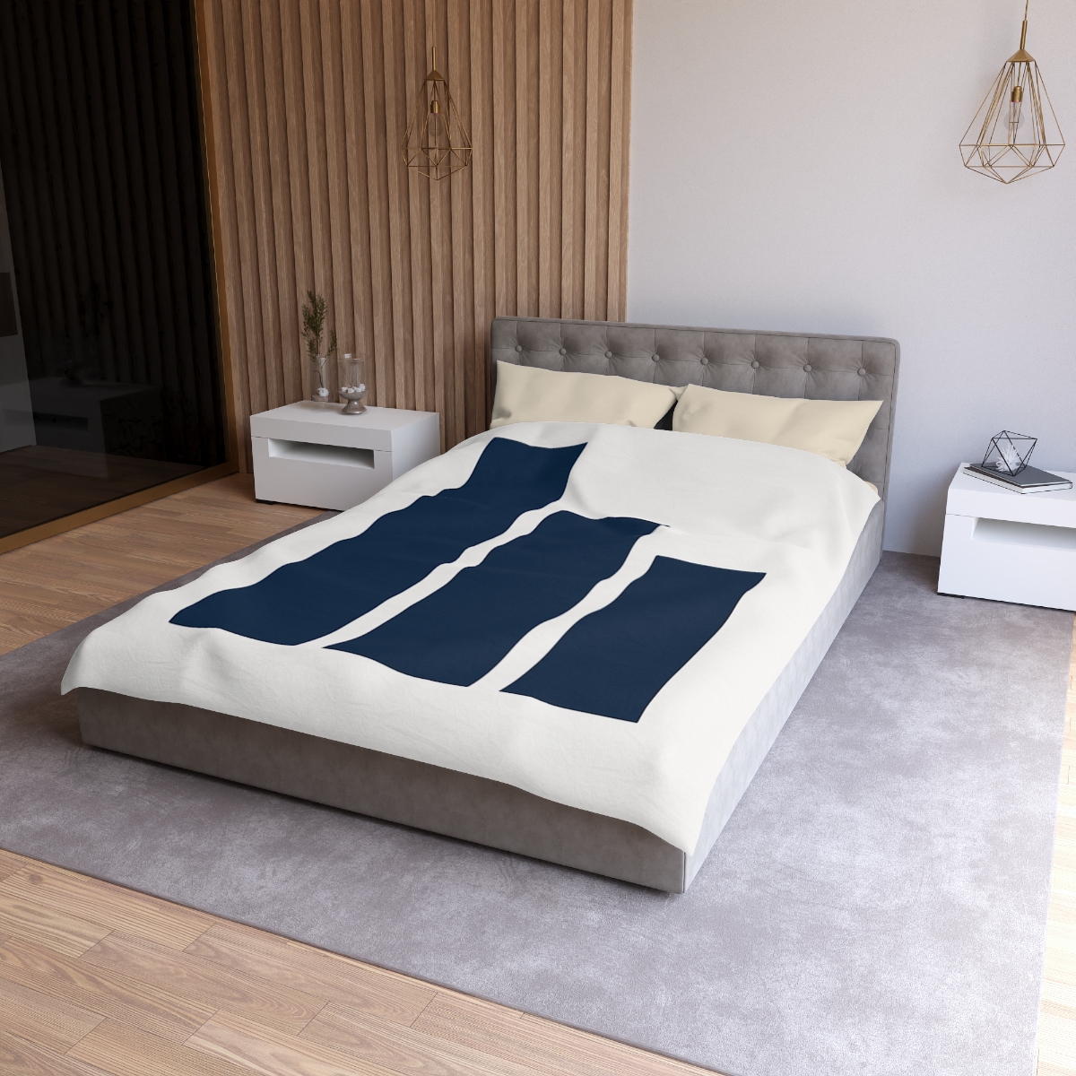 Three Vertical Bars With Balanced Gap warm winter duvets