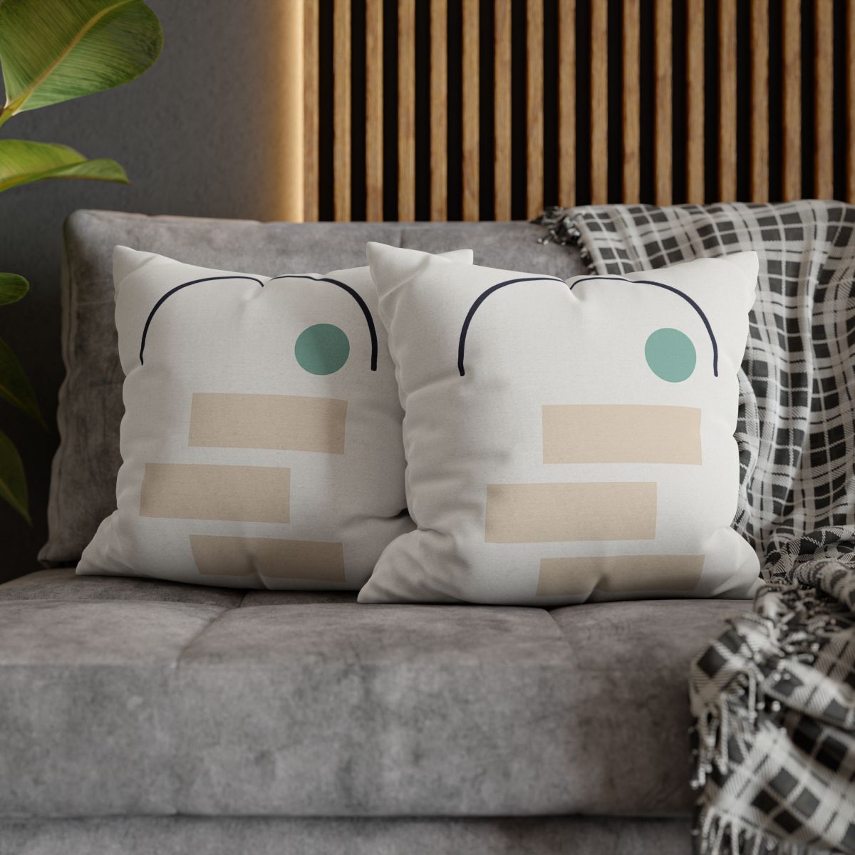 Quiet Arc With Stepped Blocks unique gift pillow cases