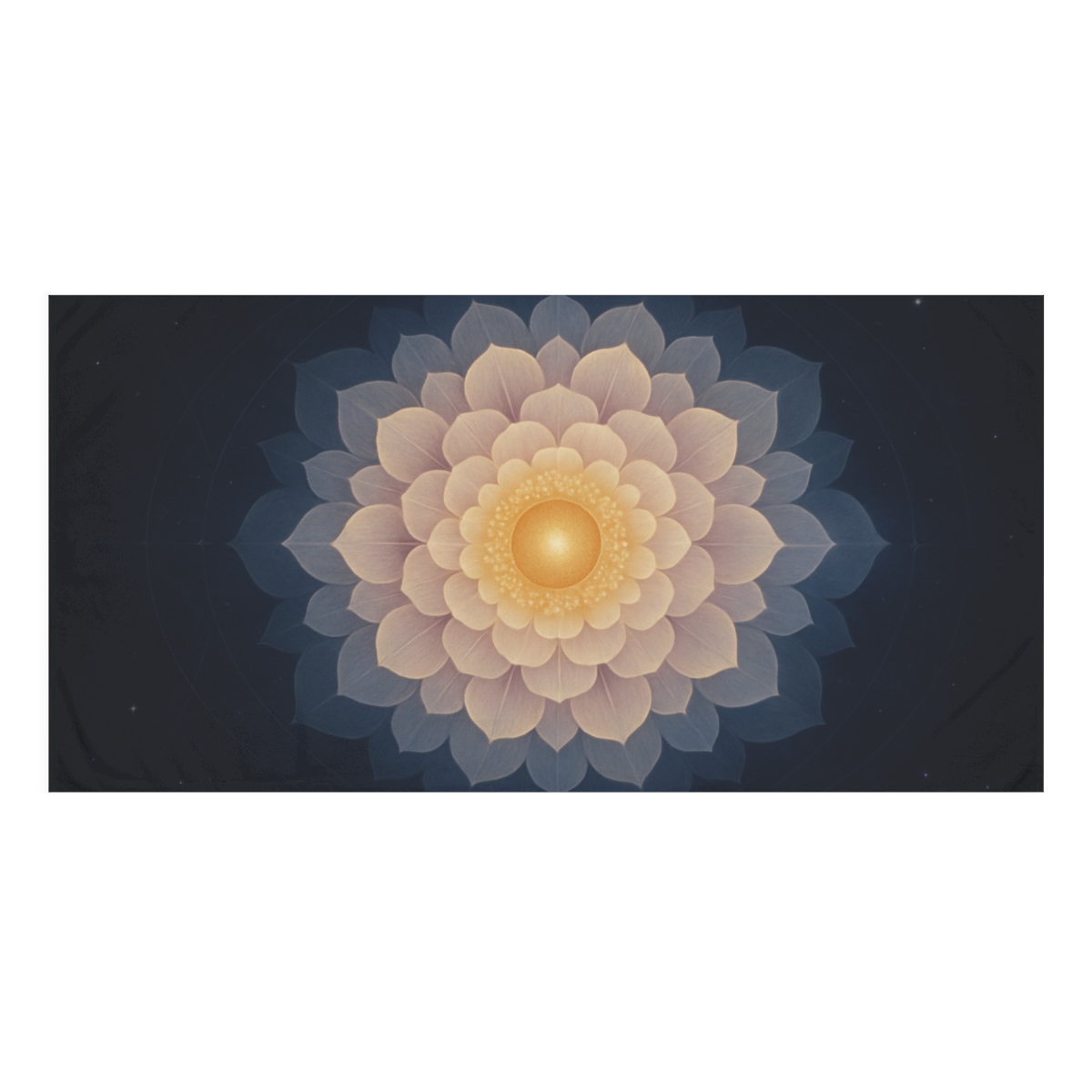 Orbital Blossom Mandala personalized bath towels