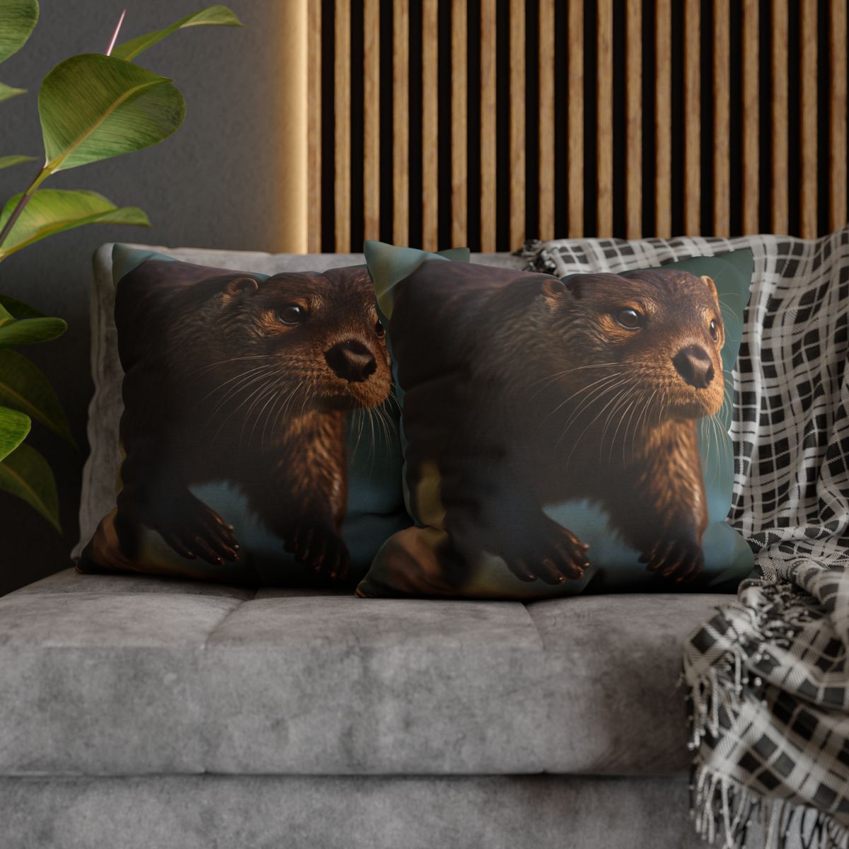River Sprinter River Otter personalized pillow covers