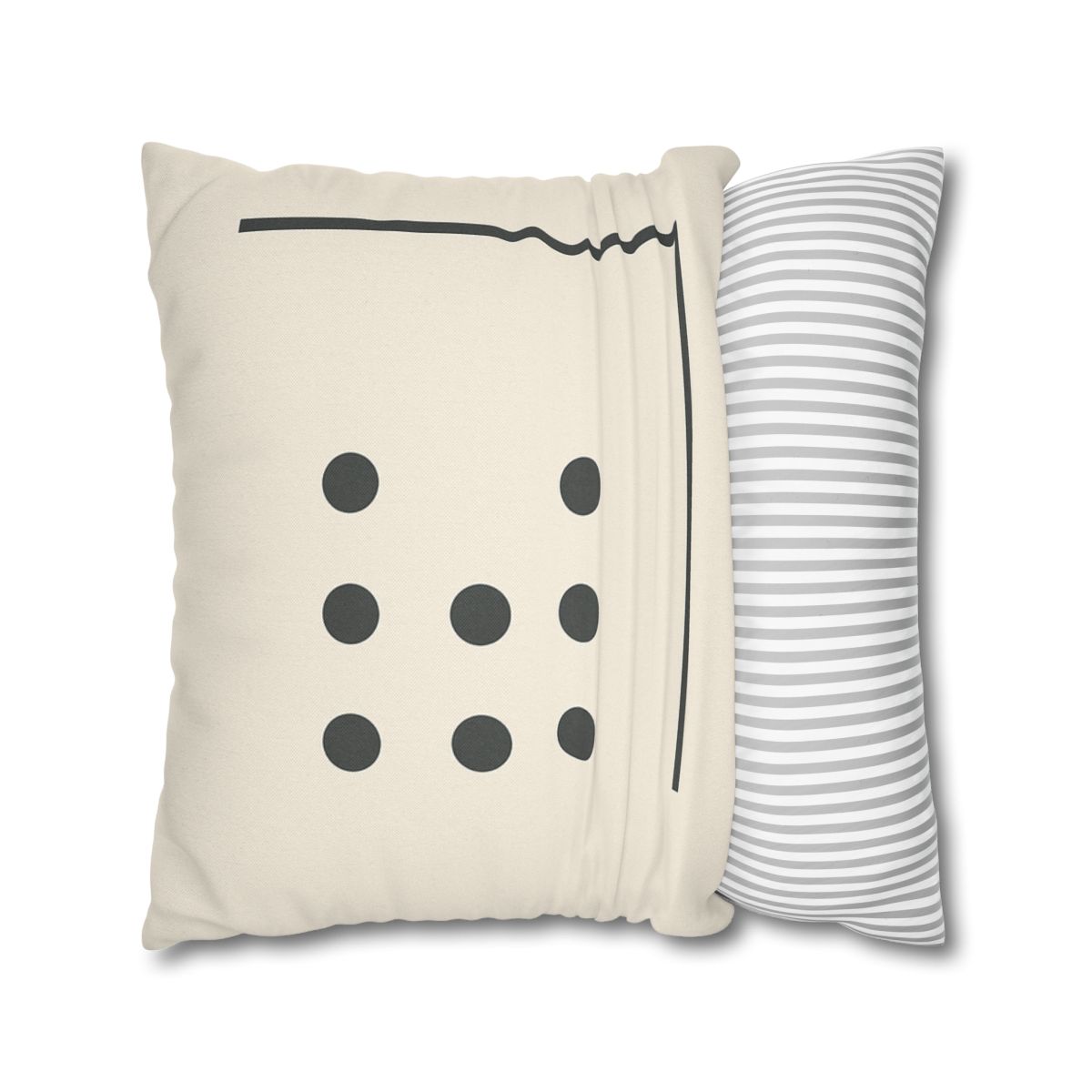 Sparse Dot Grid With Broken Frame trendy patterned pillow cases