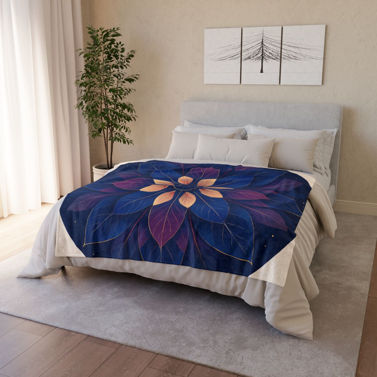 Petal Prism Mandala warm winter blankets
