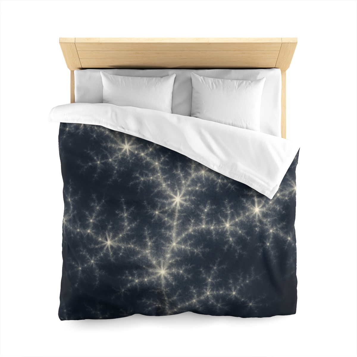 Starlit Fractal Cluster Drift duvets for gifts